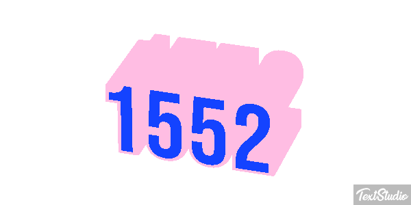 1552 Text effect