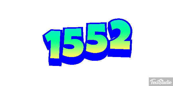 1552 Text effect