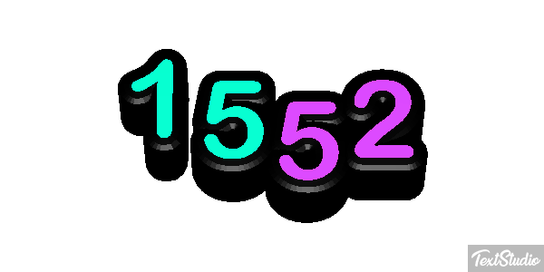 1552 Text effect