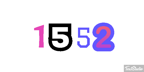 1552 Text effect