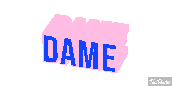 Dame Texteffekt