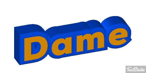 Dame Texteffekt