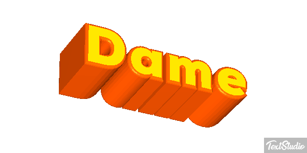 Dame Texteffekt