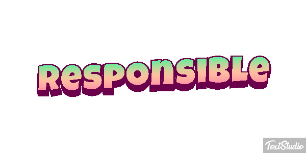 Responsible Efekt tekstowy