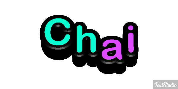 Chai Text effect