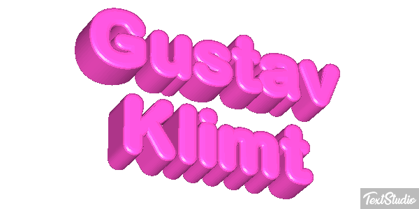 Gustav Klimt Efeito do texto