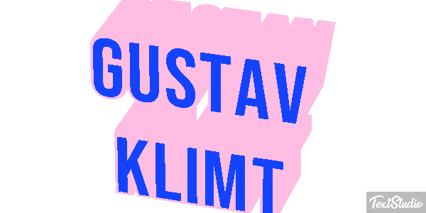 Gustav Klimt Efeito do texto