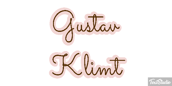 Gustav Klimt Efeito do texto
