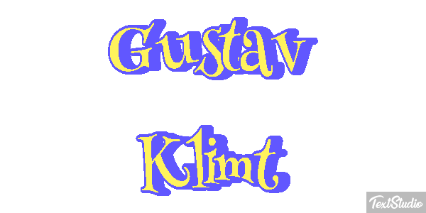 Gustav Klimt Efeito do texto