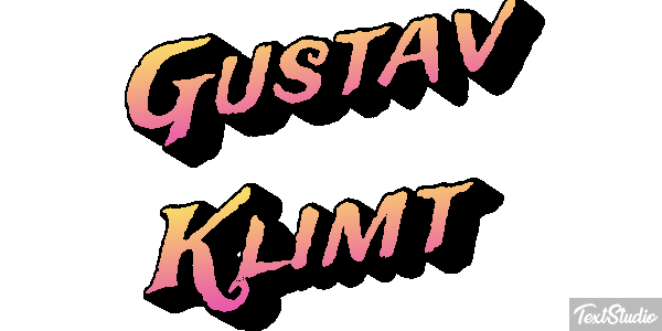 Gustav Klimt Efeito do texto