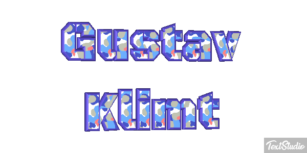 Gustav Klimt Efeito do texto