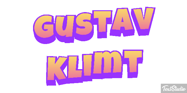Gustav Klimt Efeito do texto