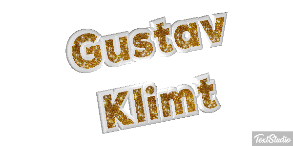 Gustav Klimt Efeito do texto
