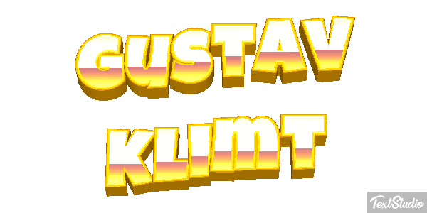 Gustav Klimt Efeito do texto