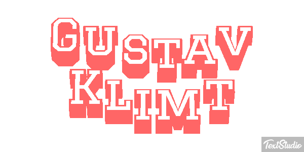 Gustav Klimt Efeito do texto