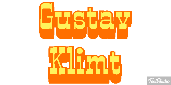 Gustav Klimt Efeito do texto