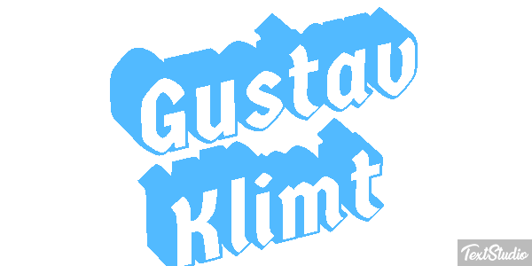 Gustav Klimt Efeito do texto