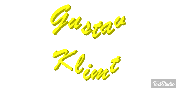 Gustav Klimt Efeito do texto