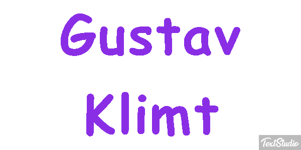 Gustav Klimt Efeito do texto