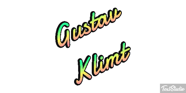 Gustav Klimt Efeito do texto