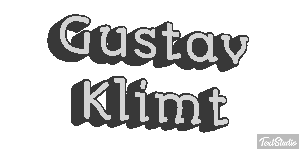 Gustav Klimt Efeito do texto
