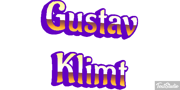 Gustav Klimt Efeito do texto