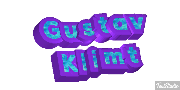 Gustav Klimt Efeito do texto