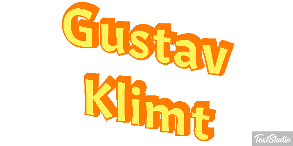 Gustav Klimt Efeito do texto
