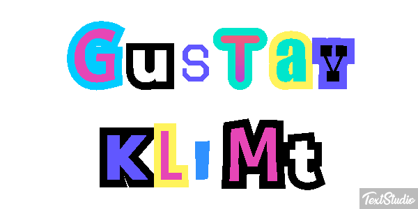 Gustav Klimt Efeito do texto