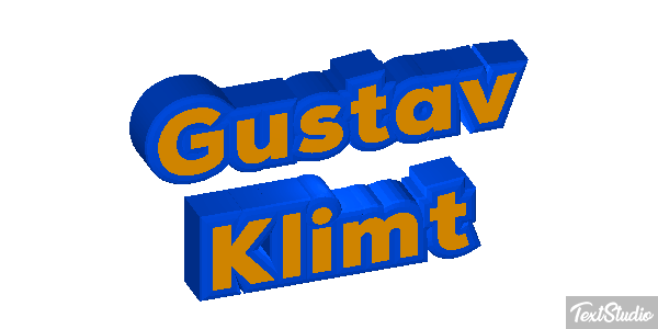 Gustav Klimt Efeito do texto