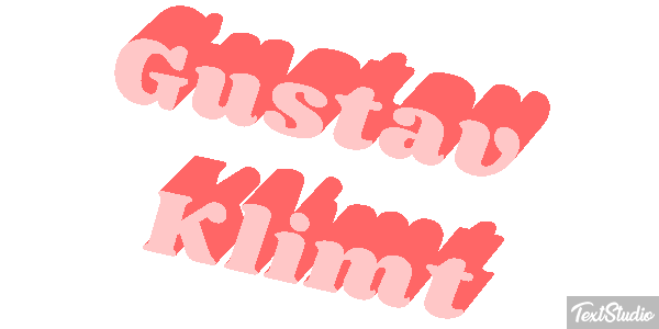 Gustav Klimt Efeito do texto