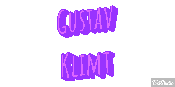 Gustav Klimt Efeito do texto