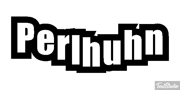 Perlhuhn Texteffekt