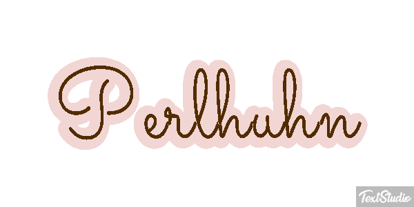 Perlhuhn Texteffekt