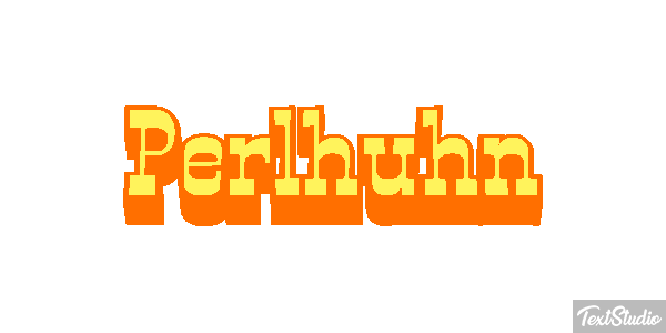 Perlhuhn Texteffekt