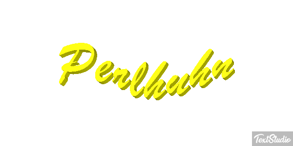 Perlhuhn Texteffekt