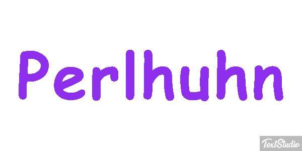 Perlhuhn Texteffekt