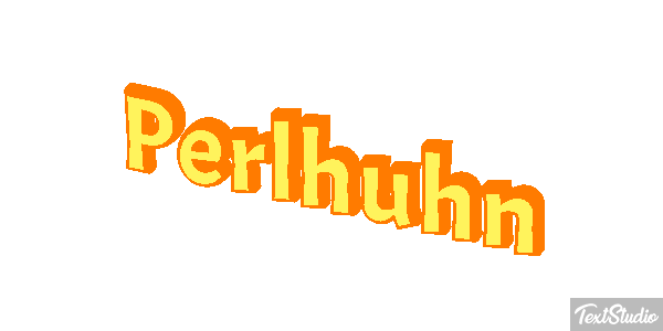 Perlhuhn Texteffekt