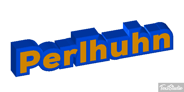 Perlhuhn Texteffekt