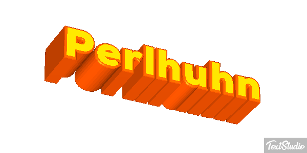 Perlhuhn Texteffekt