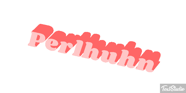 Perlhuhn Texteffekt