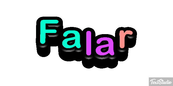 Falar Efeito do texto