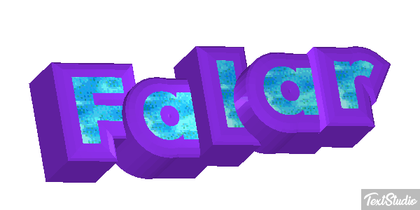 Falar Efeito do texto