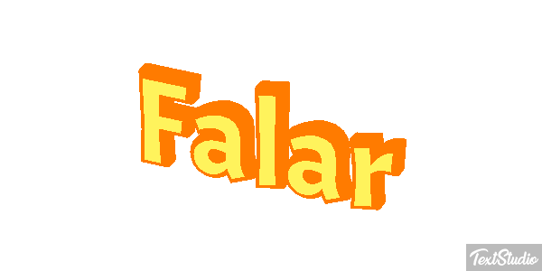 Falar Efeito do texto
