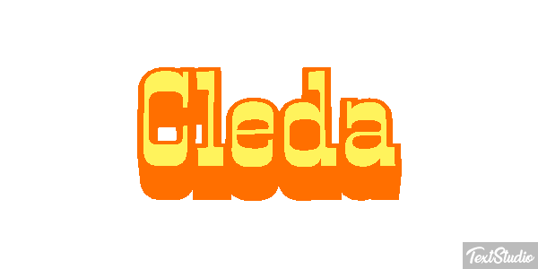 Cleda Text effect