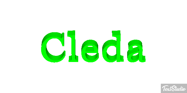 Cleda Text effect