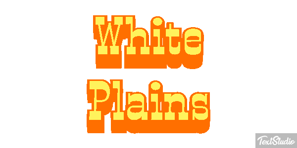 White Plains Efecto de texto
