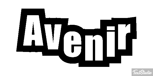 Avenir Effetto testo