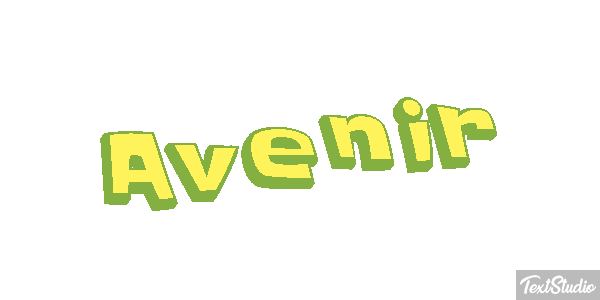 Avenir Effetto testo