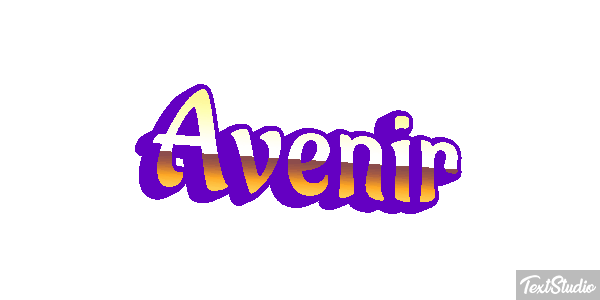 Avenir Effetto testo